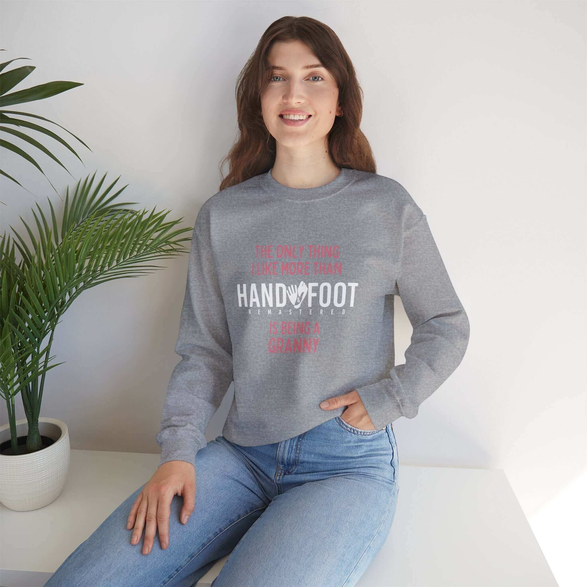 Being a Granny Unisex Heavy Blend™ Crewneck Sweatshirt