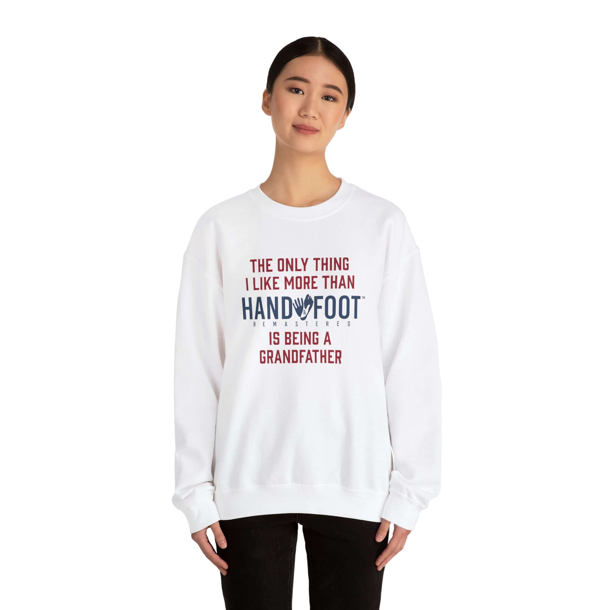 Being a Grandfather Unisex Heavy Blend™ Crewneck Sweatshirt