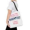 Being a Mother Hand & Foot Remastered Polyester Tote Bag - 2 Sizes