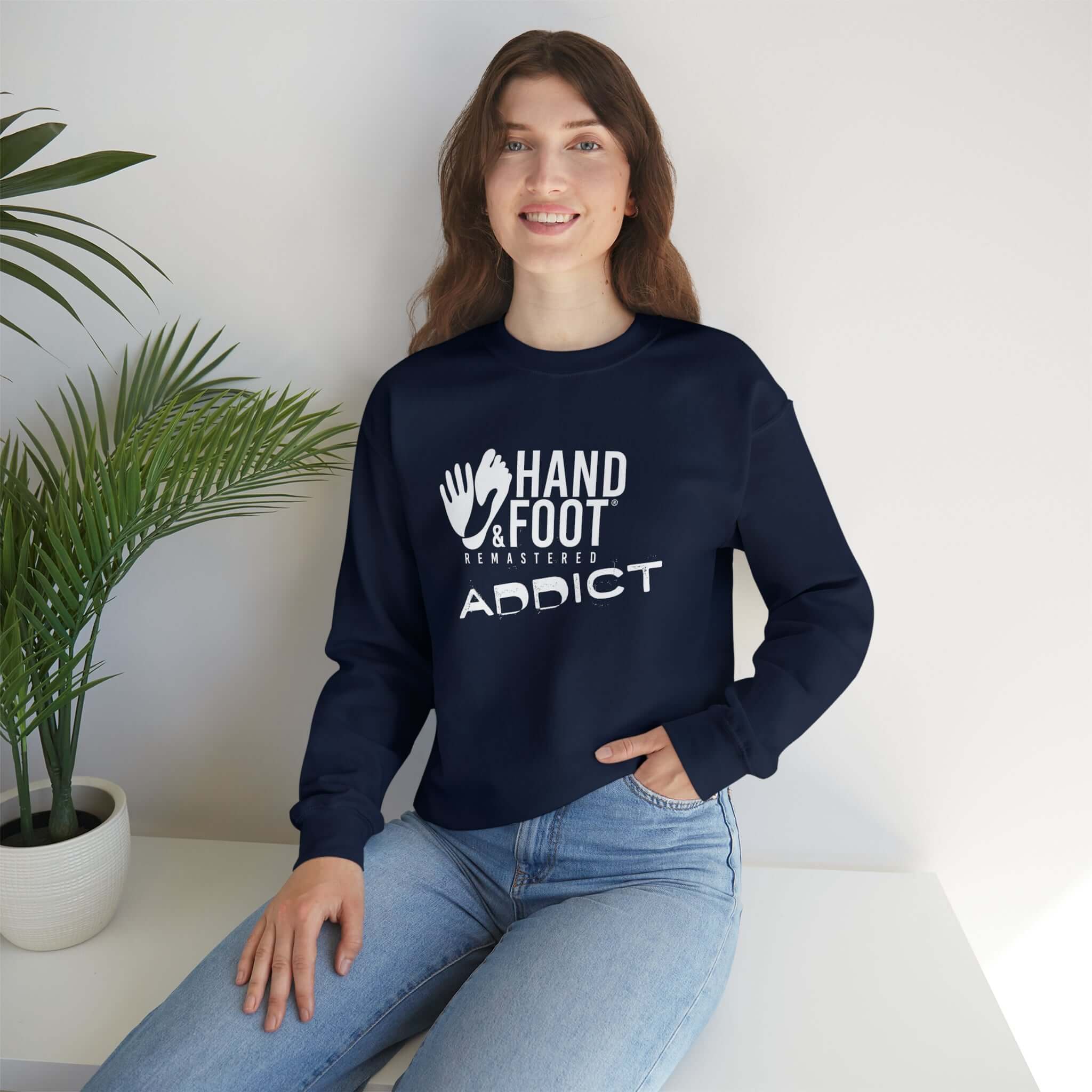 Hand & Foot Addict Unisex Heavy Blend™ Crewneck Sweatshirt