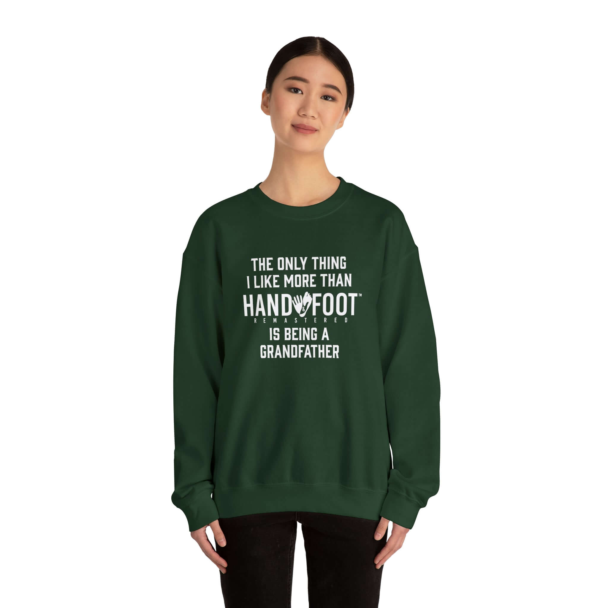 Being a Grandfather Unisex Heavy Blend™ Crewneck Sweatshirt