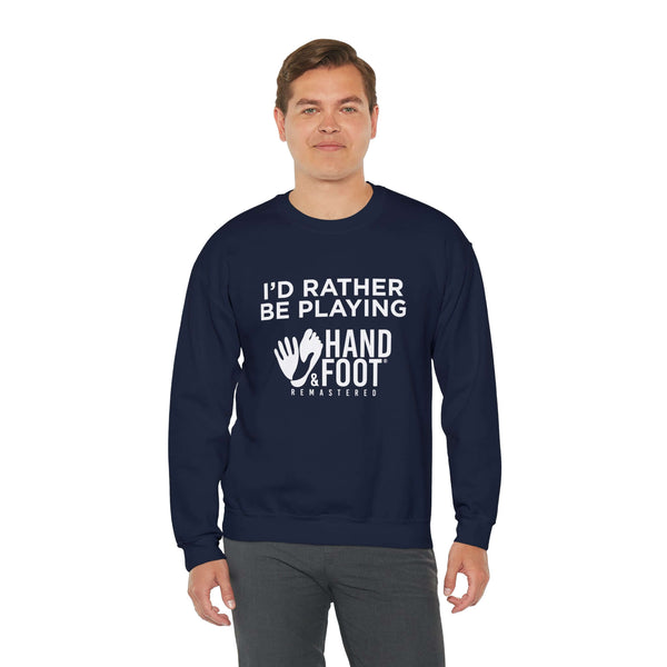 I'd Rather Be Playing Unisex Heavy Blend™ Crewneck Sweatshirt