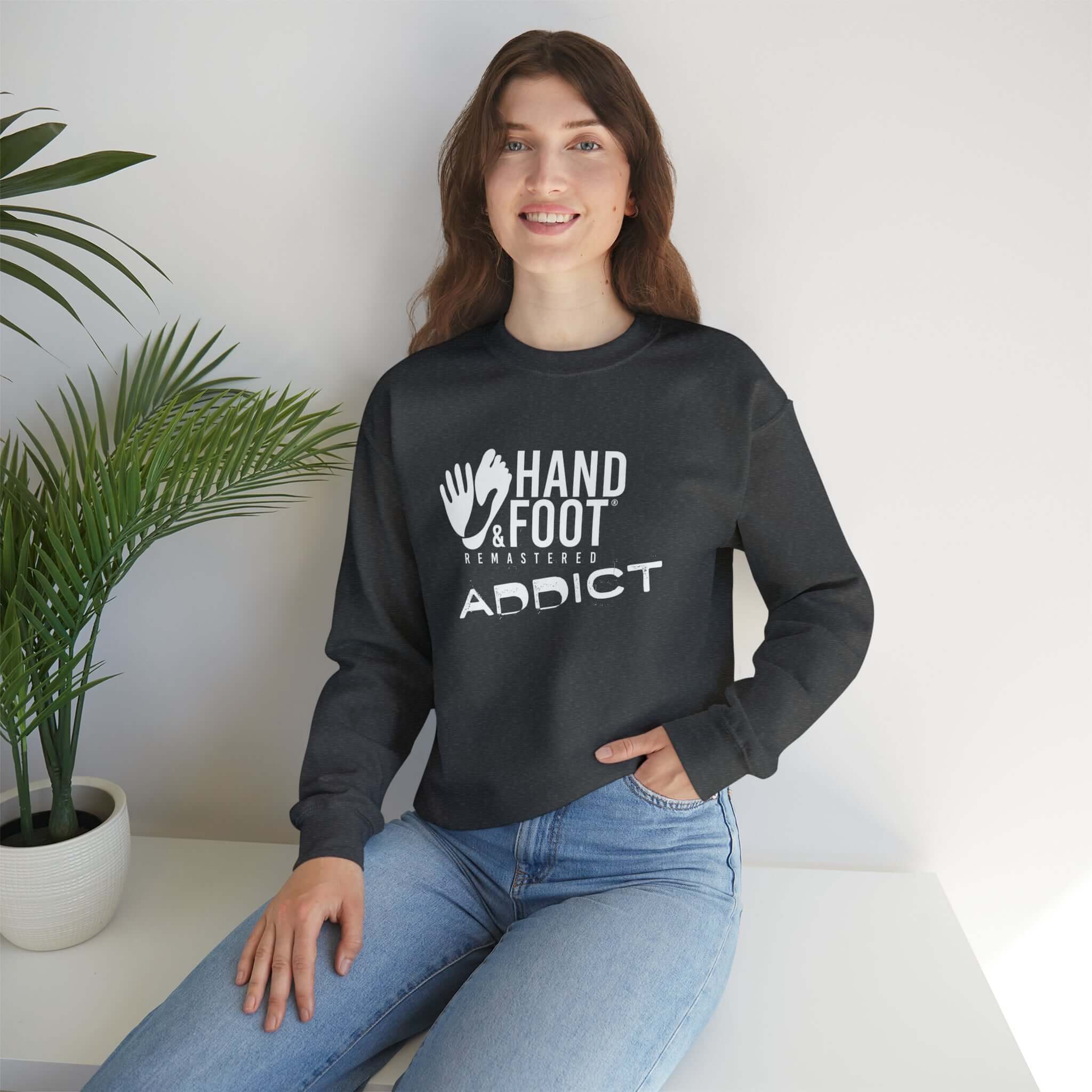 Hand & Foot Addict Unisex Heavy Blend™ Crewneck Sweatshirt