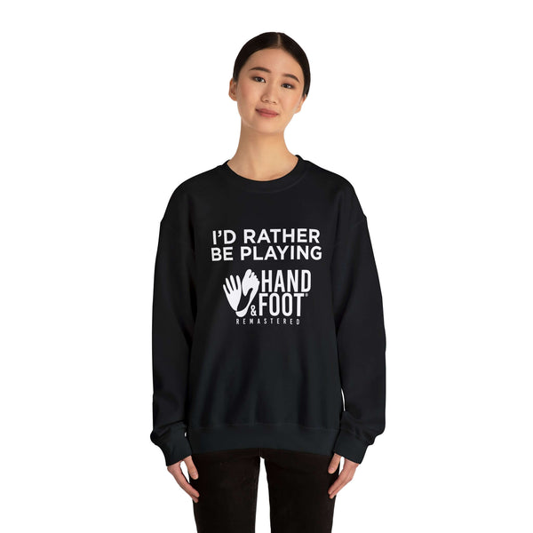 I'd Rather Be Playing Unisex Heavy Blend™ Crewneck Sweatshirt