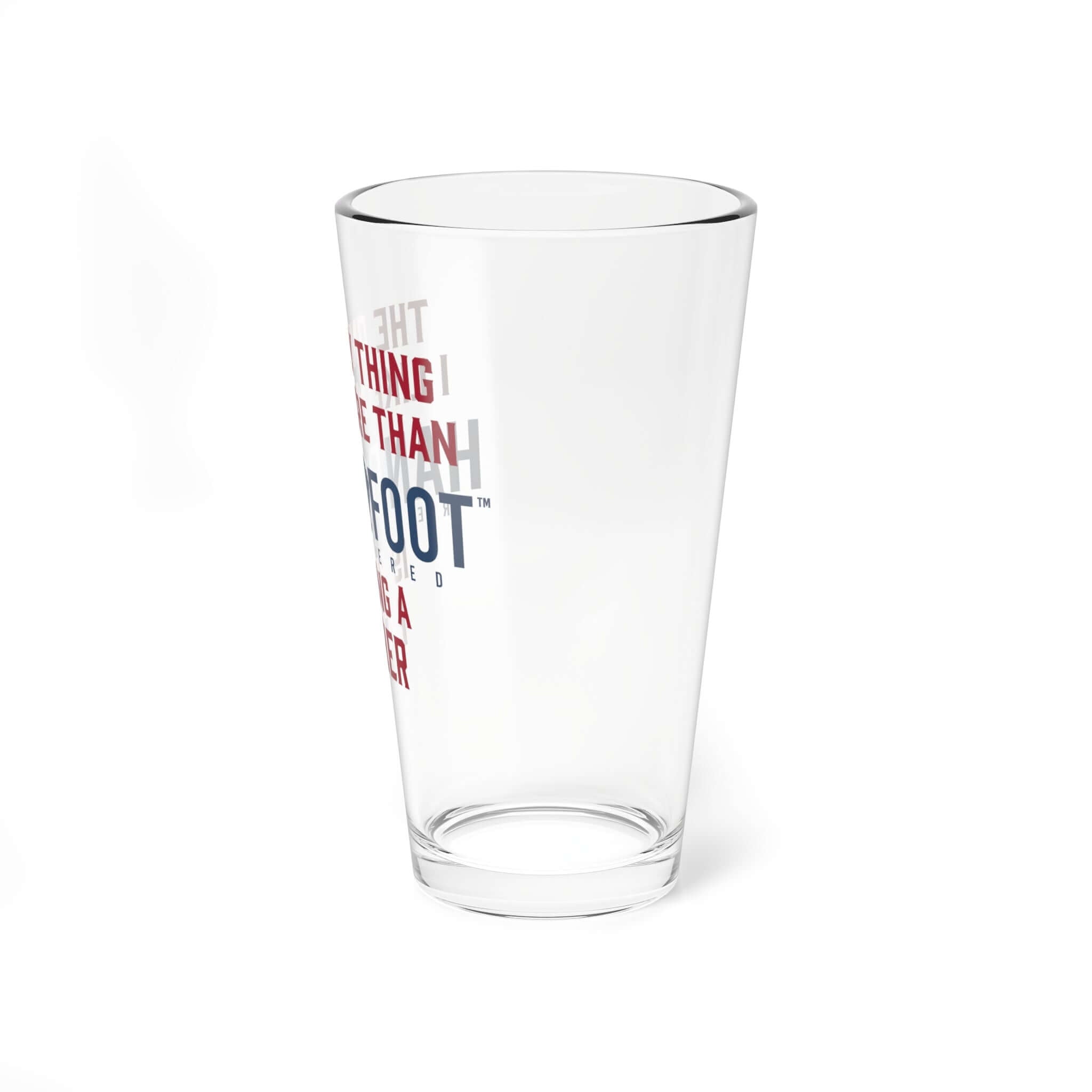 16oz pint glass featuring 'Being a Father' design, perfect for playing Hand & Foot Remastered.