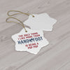 Being a Pop Pop Ceramic Ornament, 3 Shapes