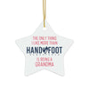 Being a Grandma Ceramic Ornament, 3 Shapes