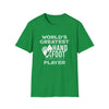 Green World's Greatest Player Softstyle T-Shirt with Hand and Foot design