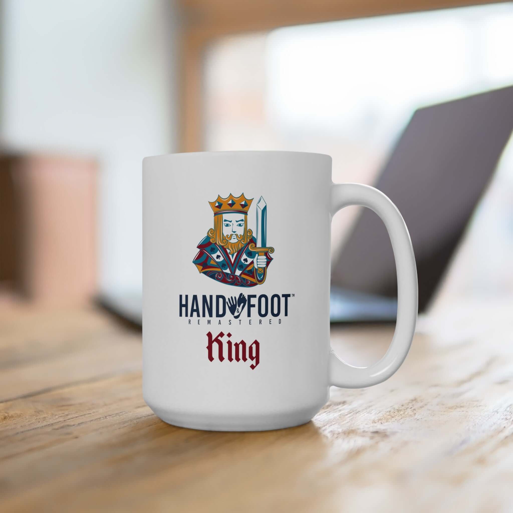 Hand & Foot King 15oz Ceramic Mug