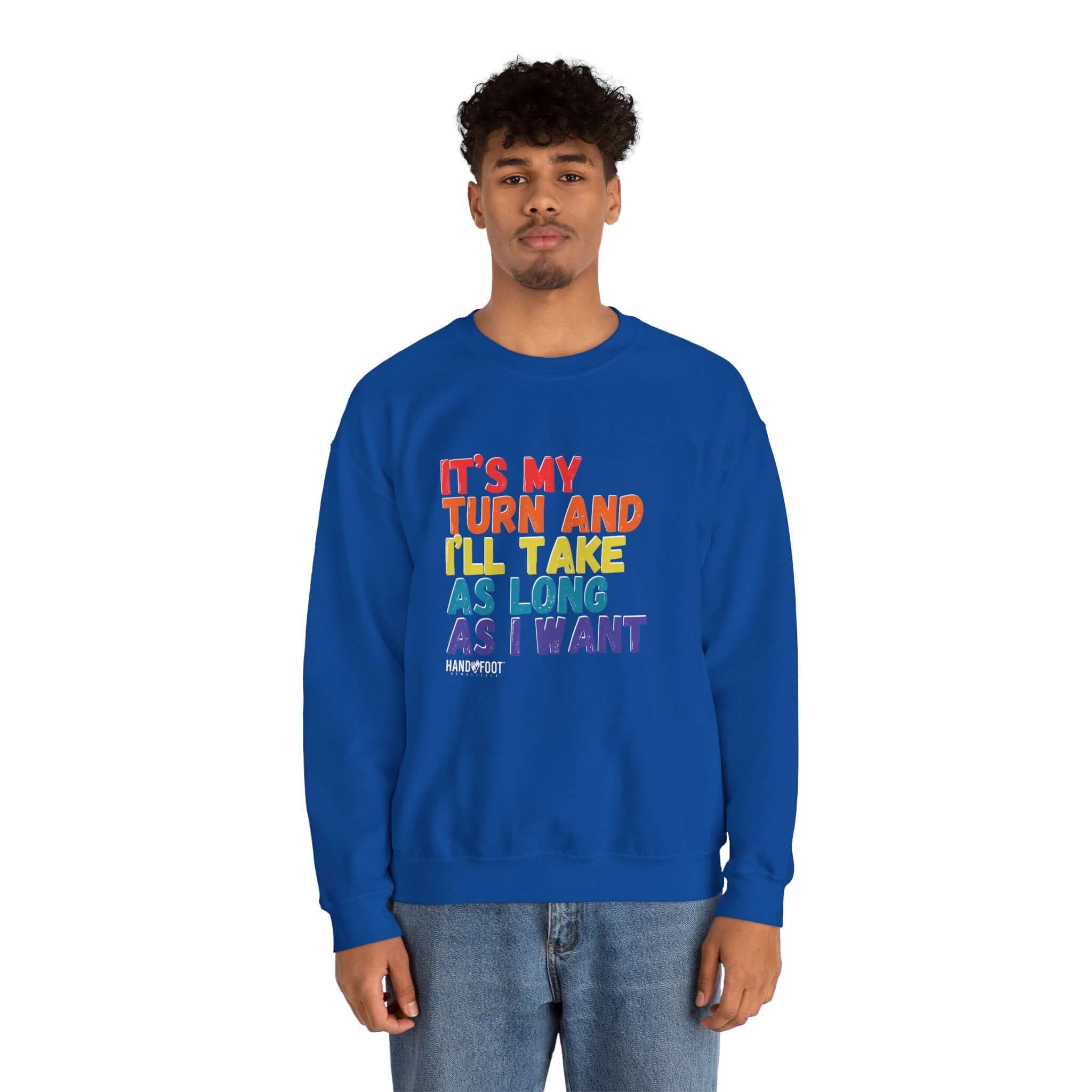 Man wearing a blue