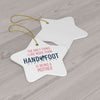 Being a Mother Ceramic Ornament, 3 Shapes