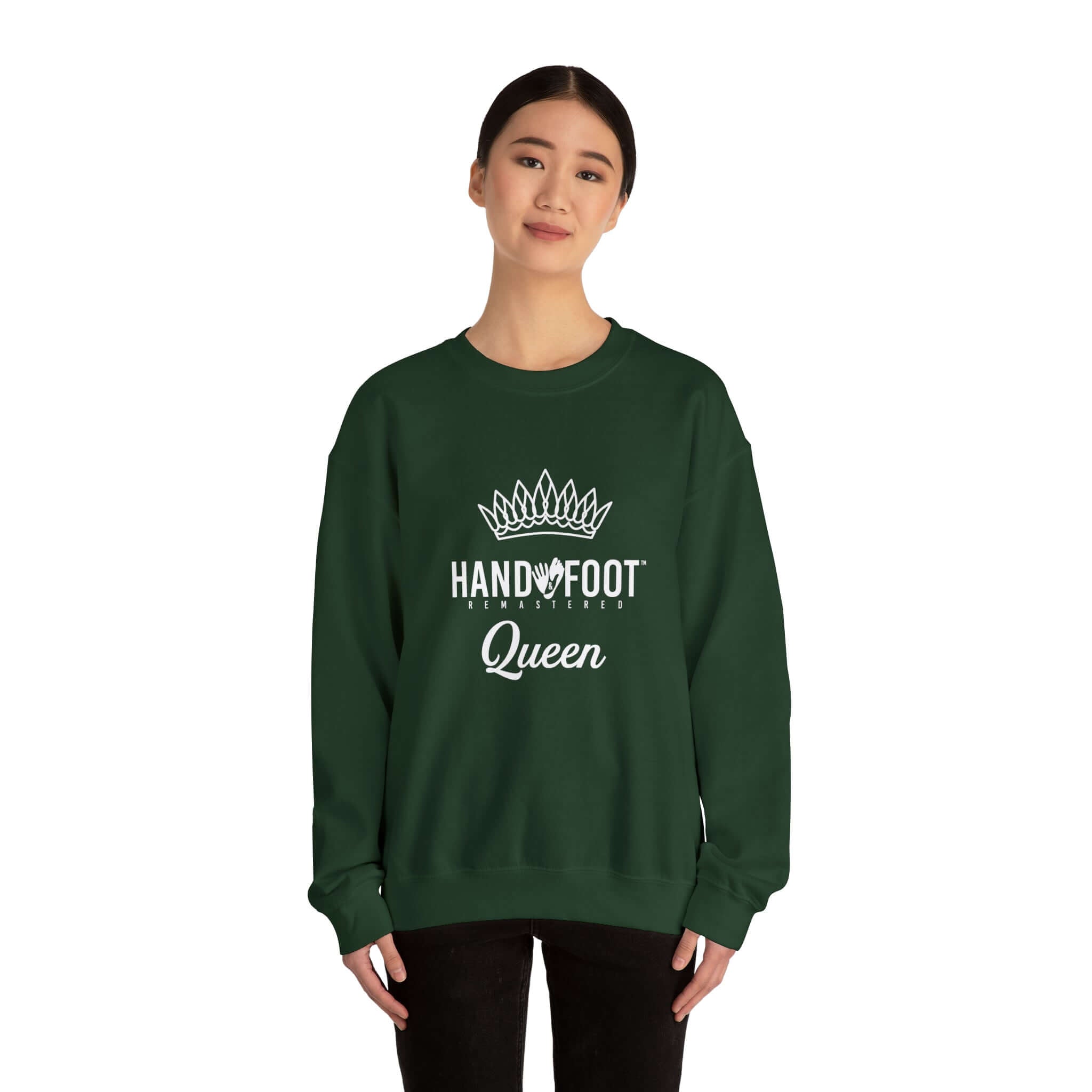 Hand & Foot Queen Unisex Heavy Blend™ Crewneck Sweatshirt
