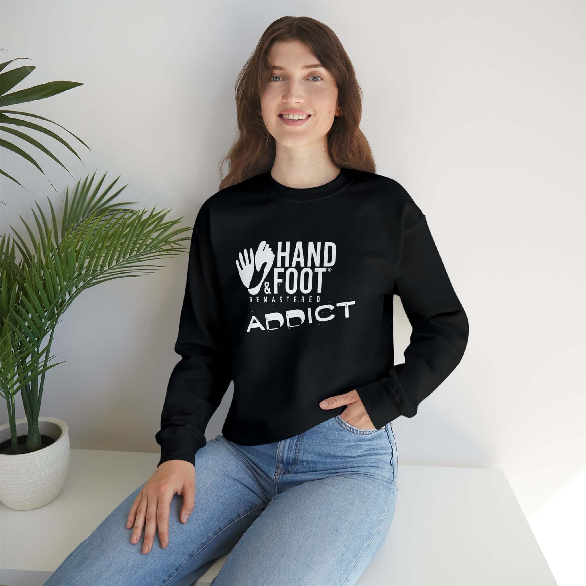 Hand & Foot Addict Unisex Heavy Blend™ Crewneck Sweatshirt