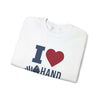 I Love Hand & Foot Unisex Heavy Blend™ Crewneck Sweatshirt