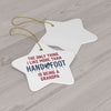 Being a Grandpa Ceramic Ornament, 3 Shapes