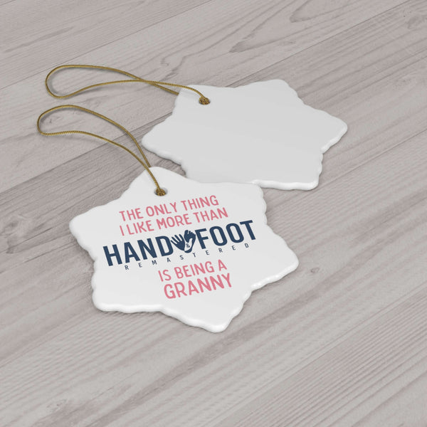 Being a Granny Ceramic Ornament, 3 Shapes