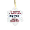 Being a Grandfather Ceramic Ornament, 3 Shapes