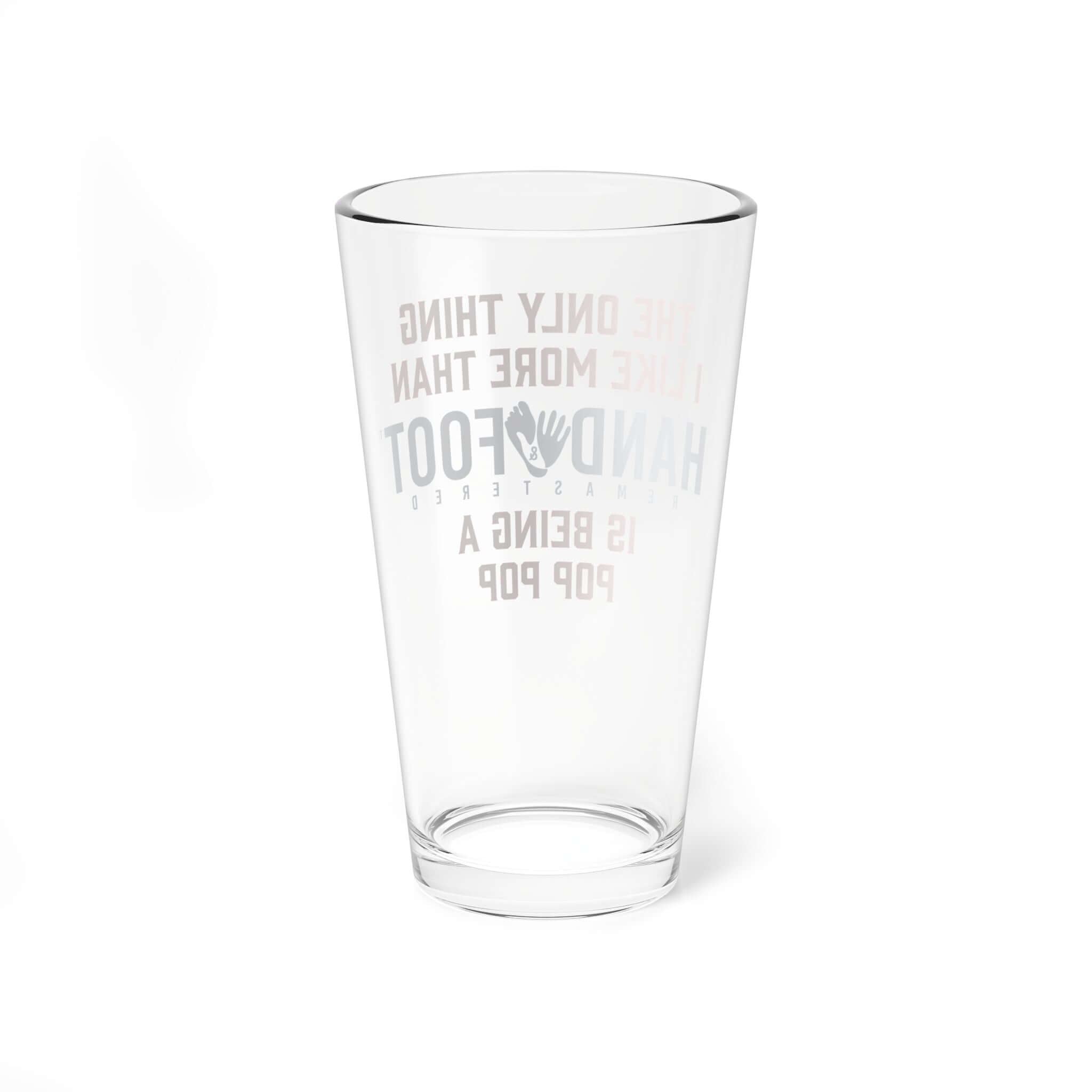 Being a Pop Pop 16oz Hand & Foot Remastered Pint Glass