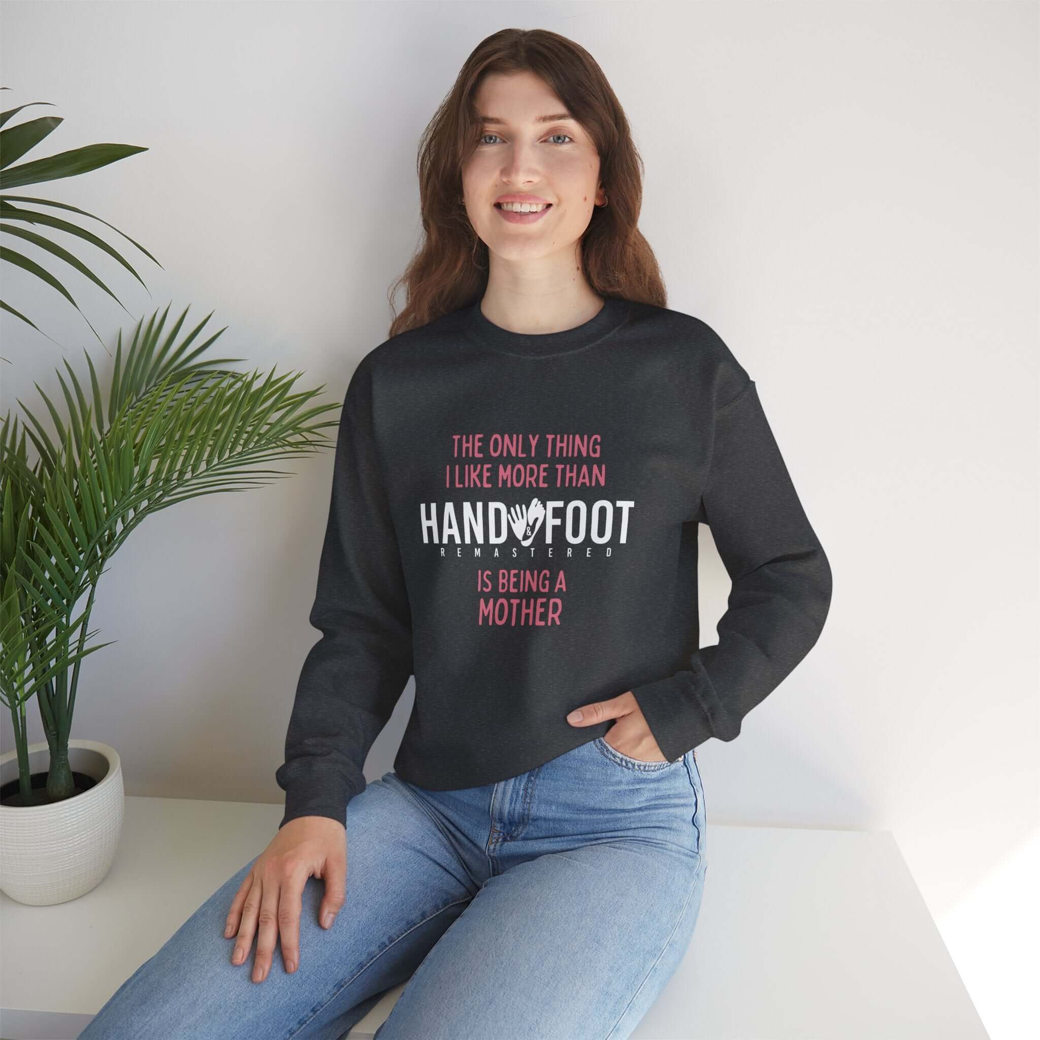 Being a Mother Unisex Heavy Blend™ Crewneck Sweatshirt