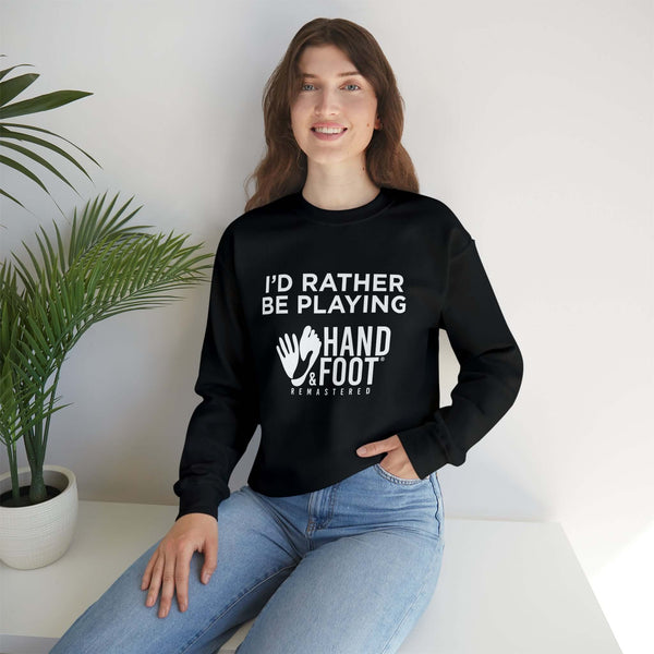 I'd Rather Be Playing Unisex Heavy Blend™ Crewneck Sweatshirt