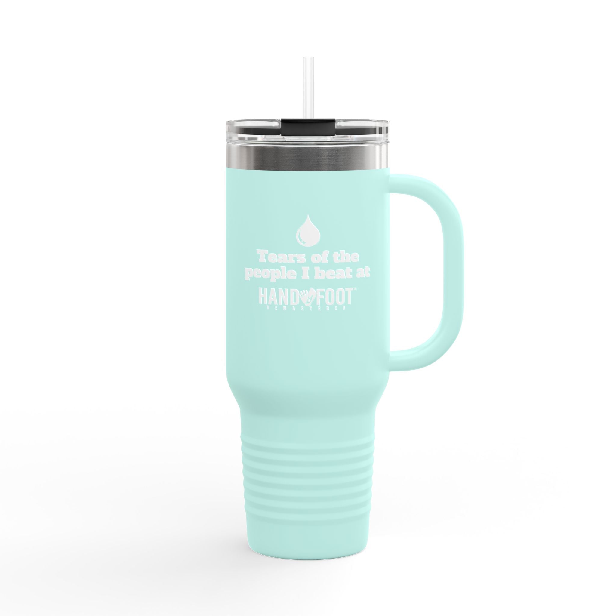 Tears of the People I Beat 40oz Insulated Travel Mug
