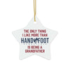 Being a Grandfather Ceramic Ornament, 3 Shapes