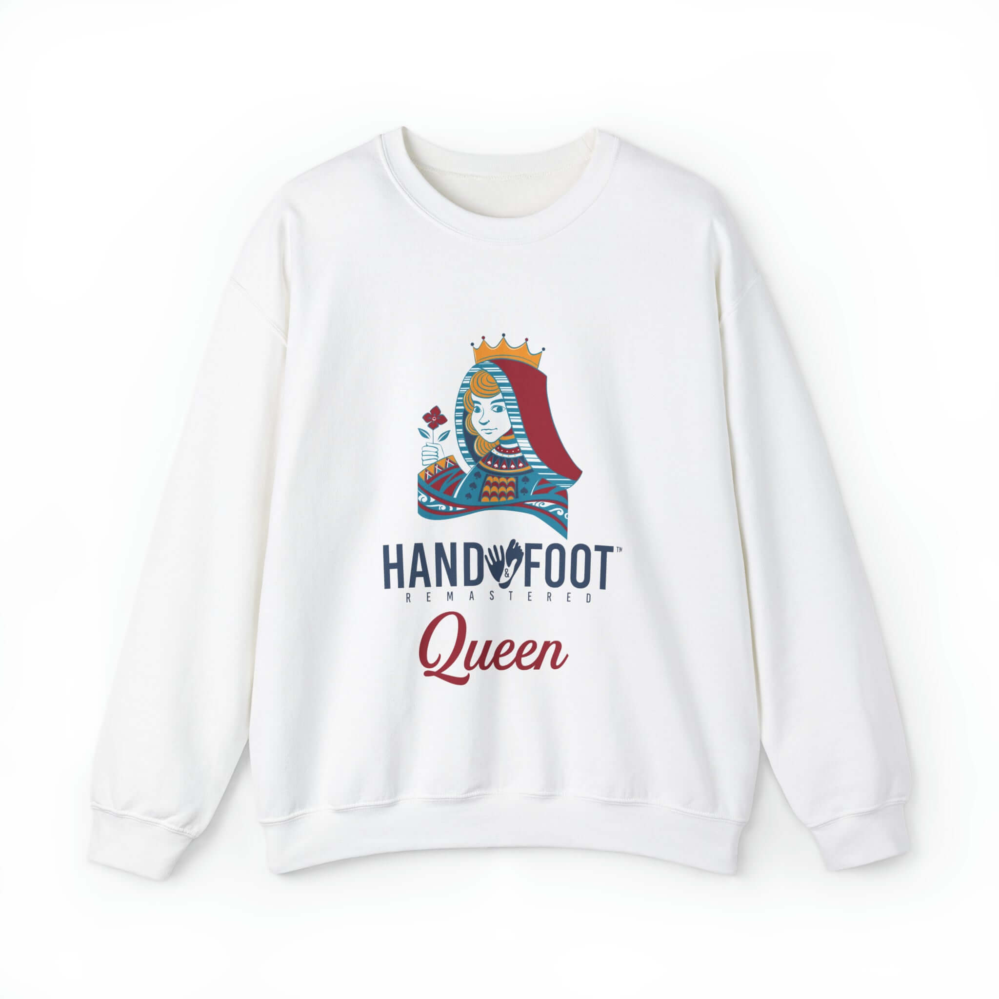 Hand & Foot Queen Unisex Heavy Blend™ Crewneck Sweatshirt