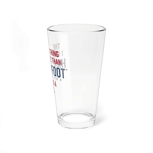 16oz Hand & Foot Remastered pint glass, dishwasher safe, perfect for game nights with friends.