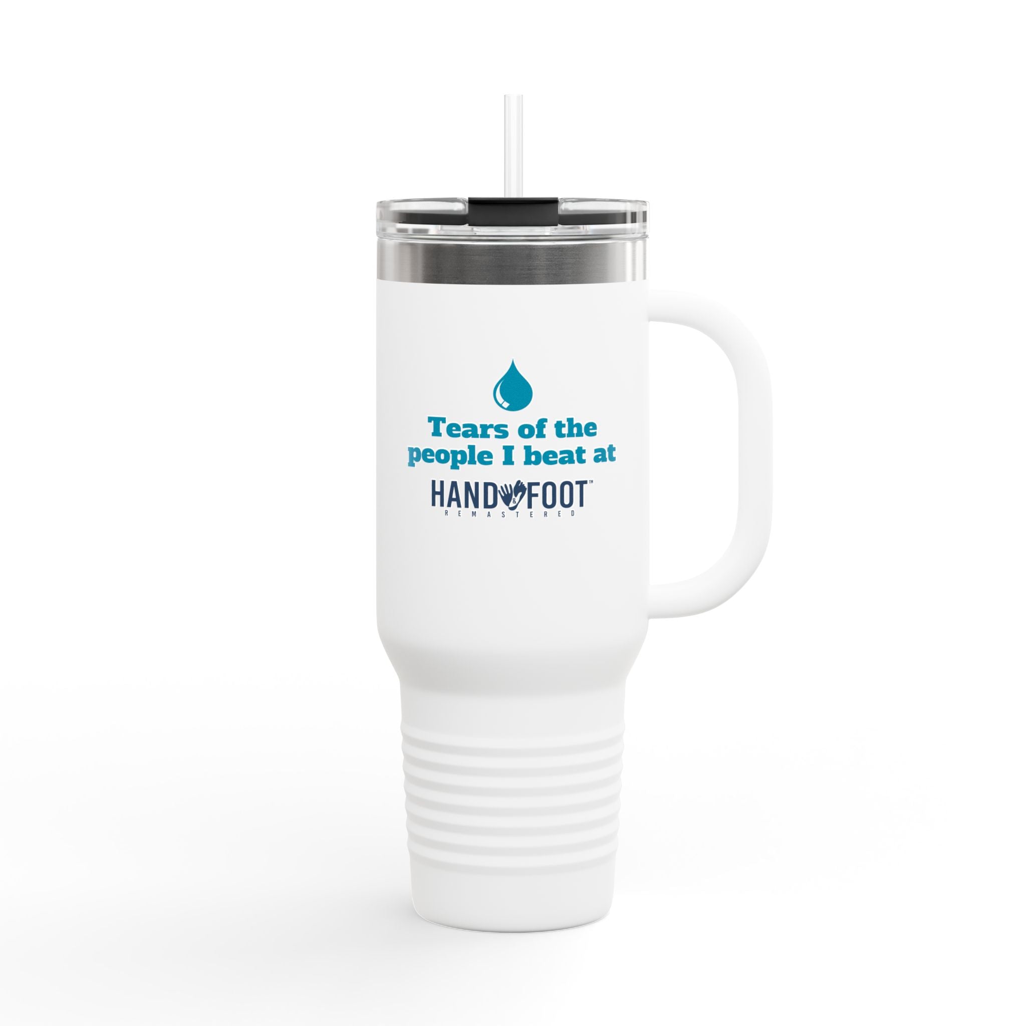 Tears of the People I Beat 40oz Insulated Travel Mug
