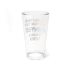 16oz pint glass for Hand & Foot Remastered game, perfect for celebrating being a father, dishwasher safe.