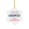 Being a Grandmother Ceramic Ornament, 3 Shapes
