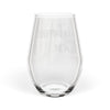 Hand & Foot Stemless Wine Glass - White