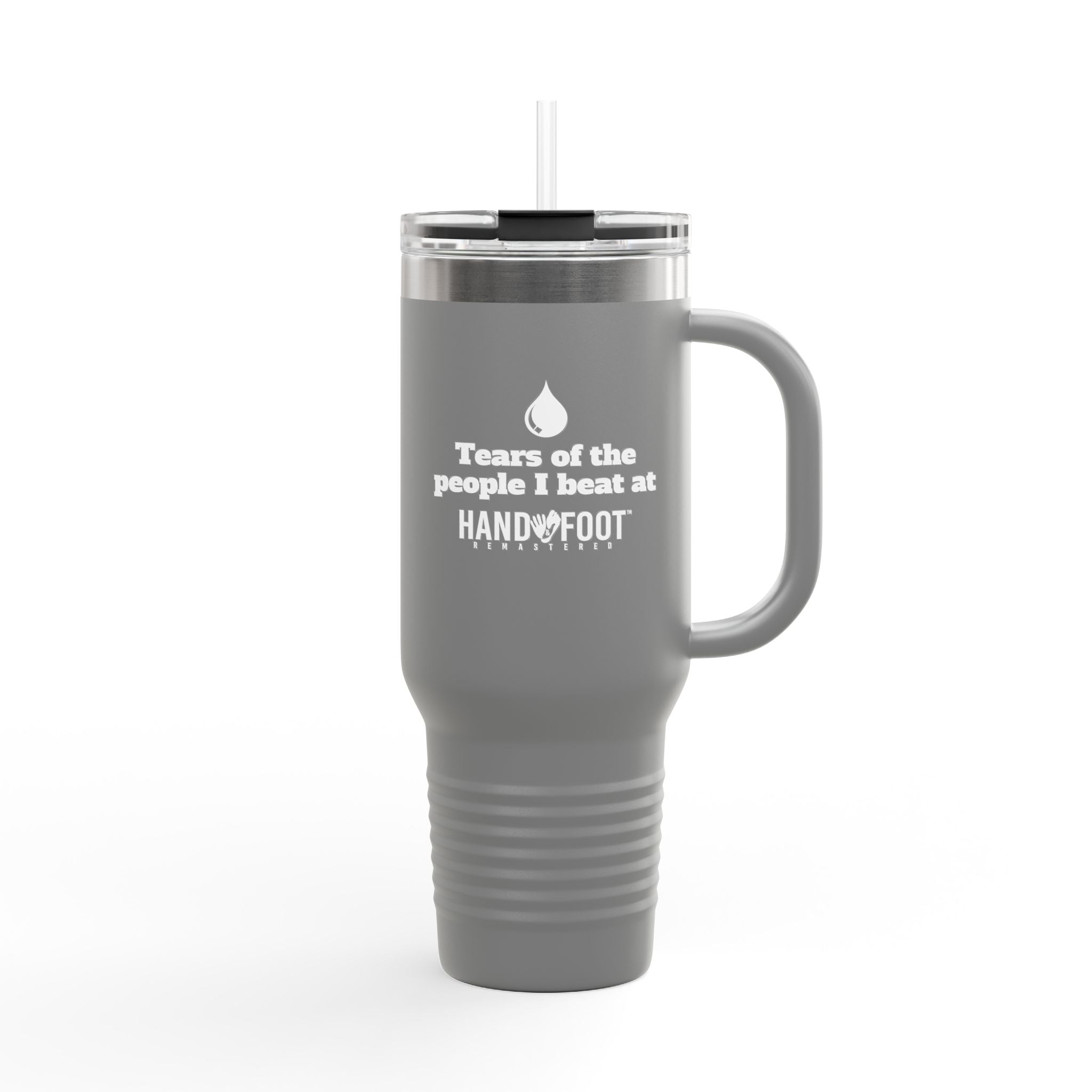 Tears of the People I Beat 40oz Insulated Travel Mug