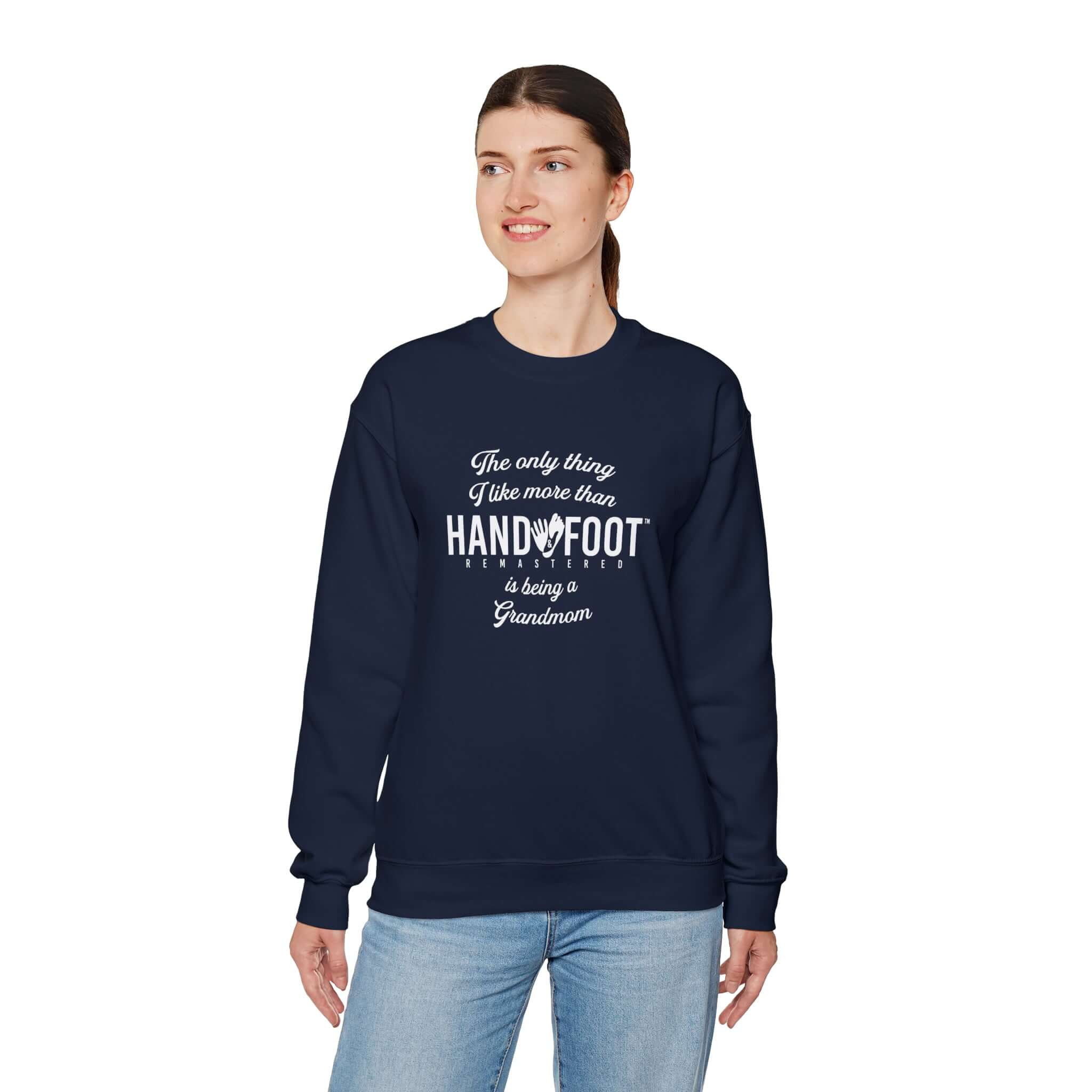 Being a Grandmom Unisex Heavy Blend™ Crewneck Sweatshirt