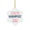 Being a Granny Ceramic Ornament, 3 Shapes
