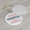 Being a Grandmother Ceramic Ornament, 3 Shapes