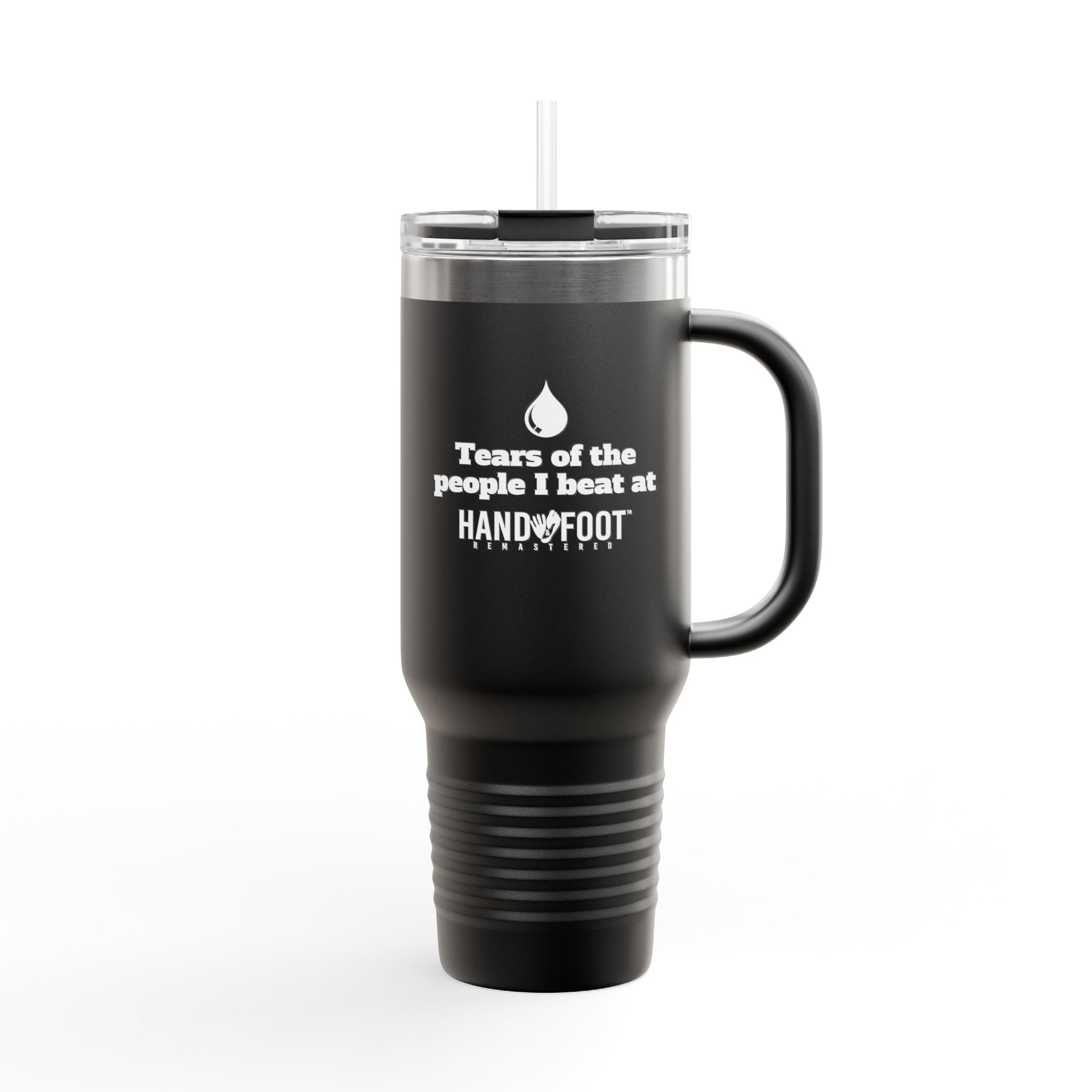 Tears of the People I Beat 40oz Insulated Travel Mug