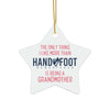 Being a Grandmother Ceramic Ornament, 3 Shapes