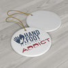 Hand & Foot Addict Ceramic Ornament, 3 Shapes