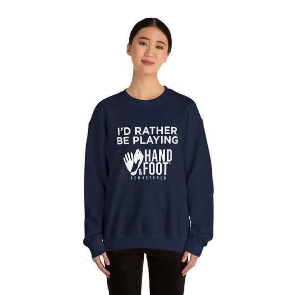 I'd Rather Be Playing Unisex Heavy Blend™ Crewneck Sweatshirt