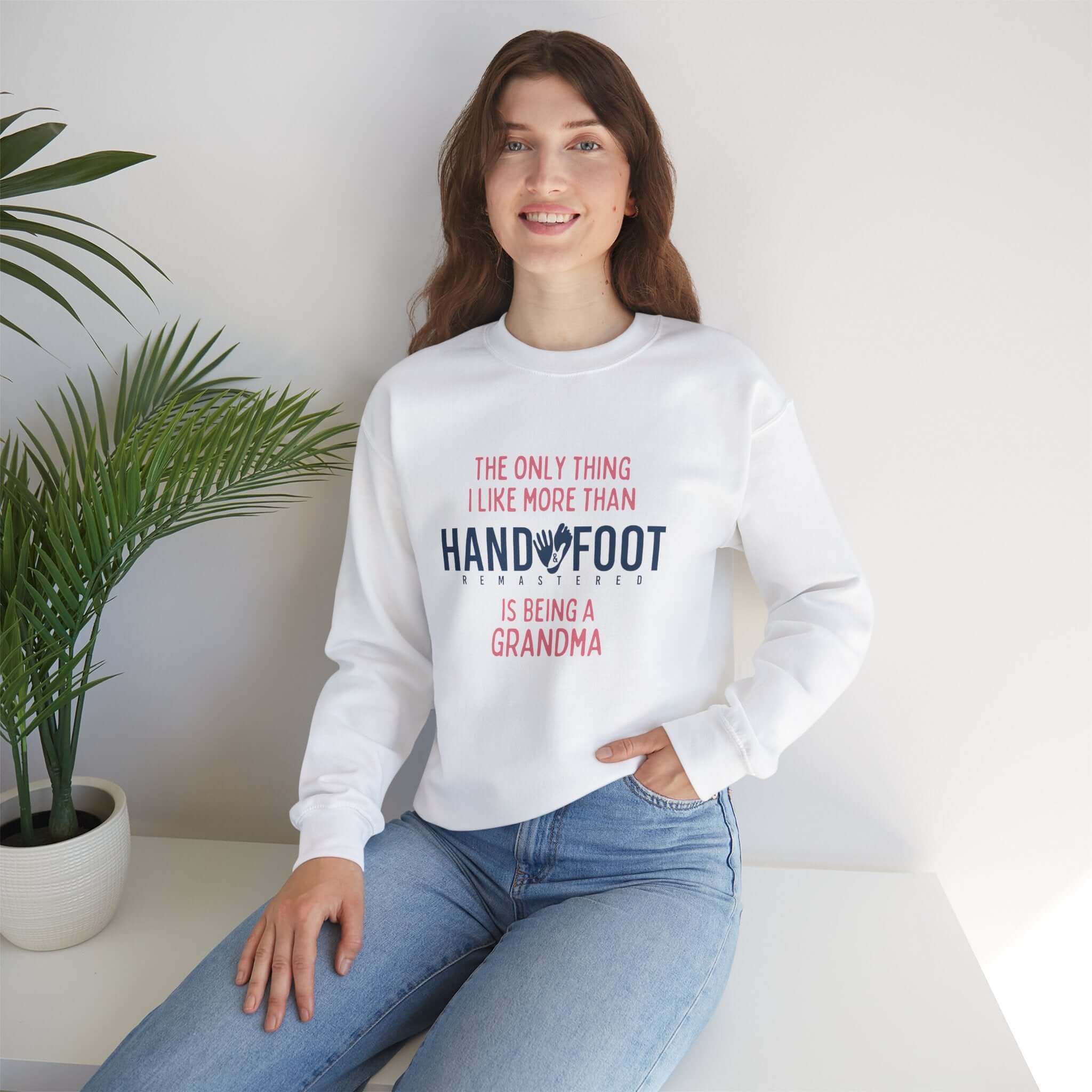 Being a Grandma Unisex Heavy Blend™ Crewneck Sweatshirt