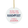 Being a Grandmom Ceramic Ornament, 3 Shapes
