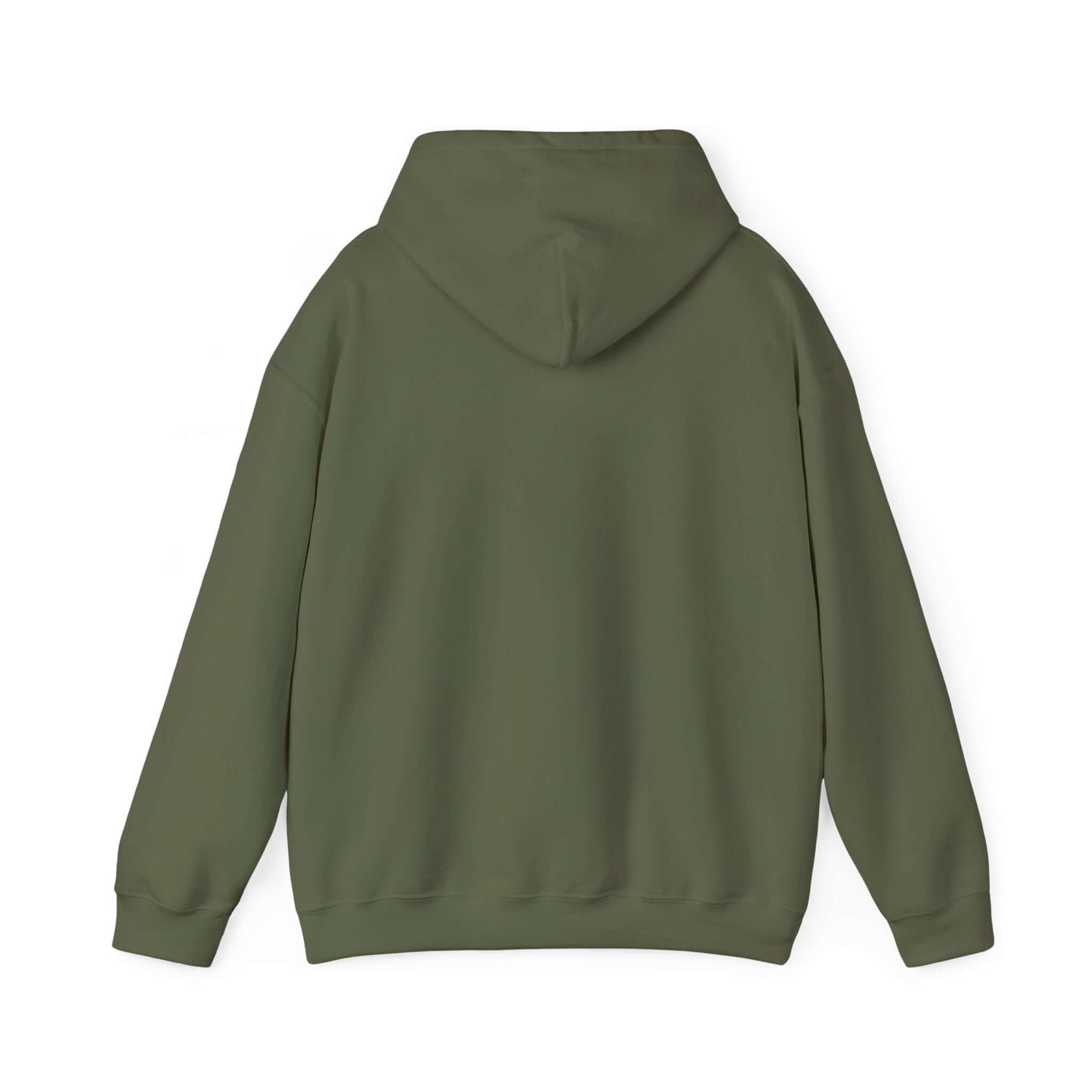 Back view of olive green