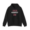 "Being a Granny" black hooded sweatshirt with kangaroo pocket and playful text design.