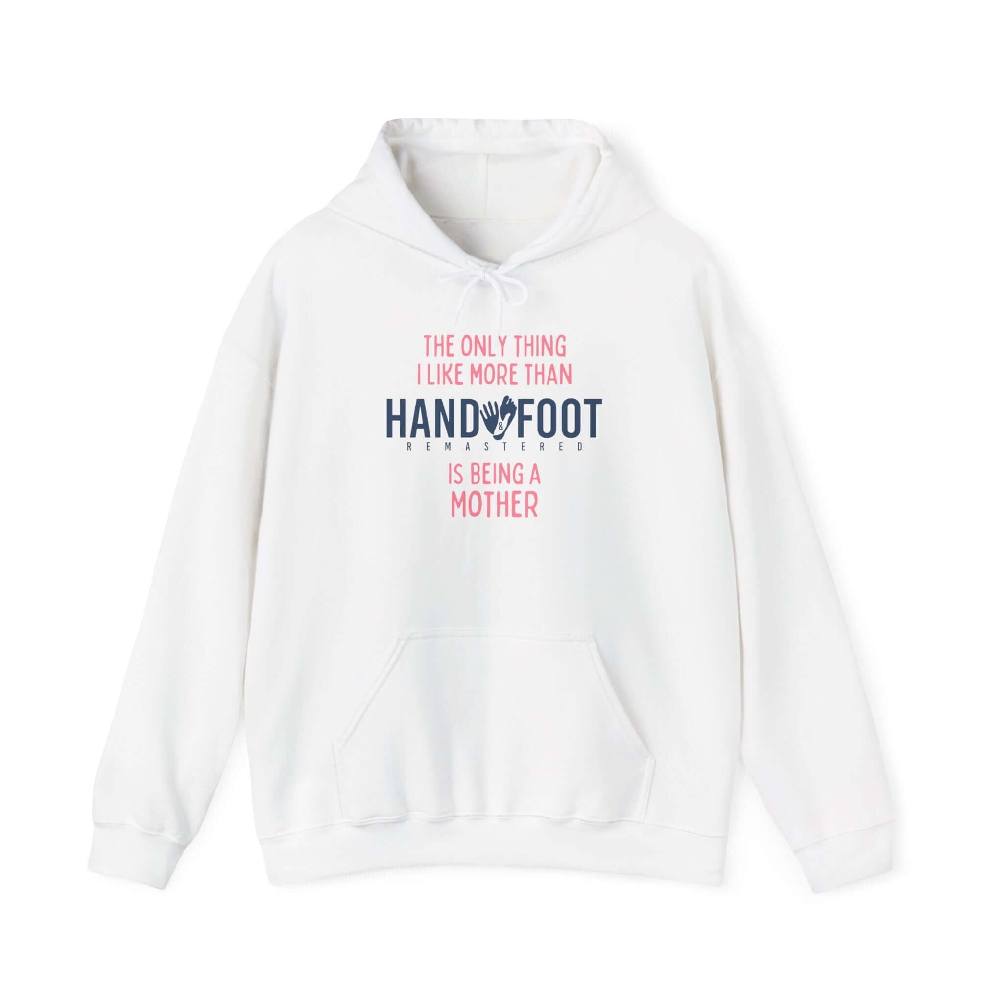 White hooded sweatshirt with