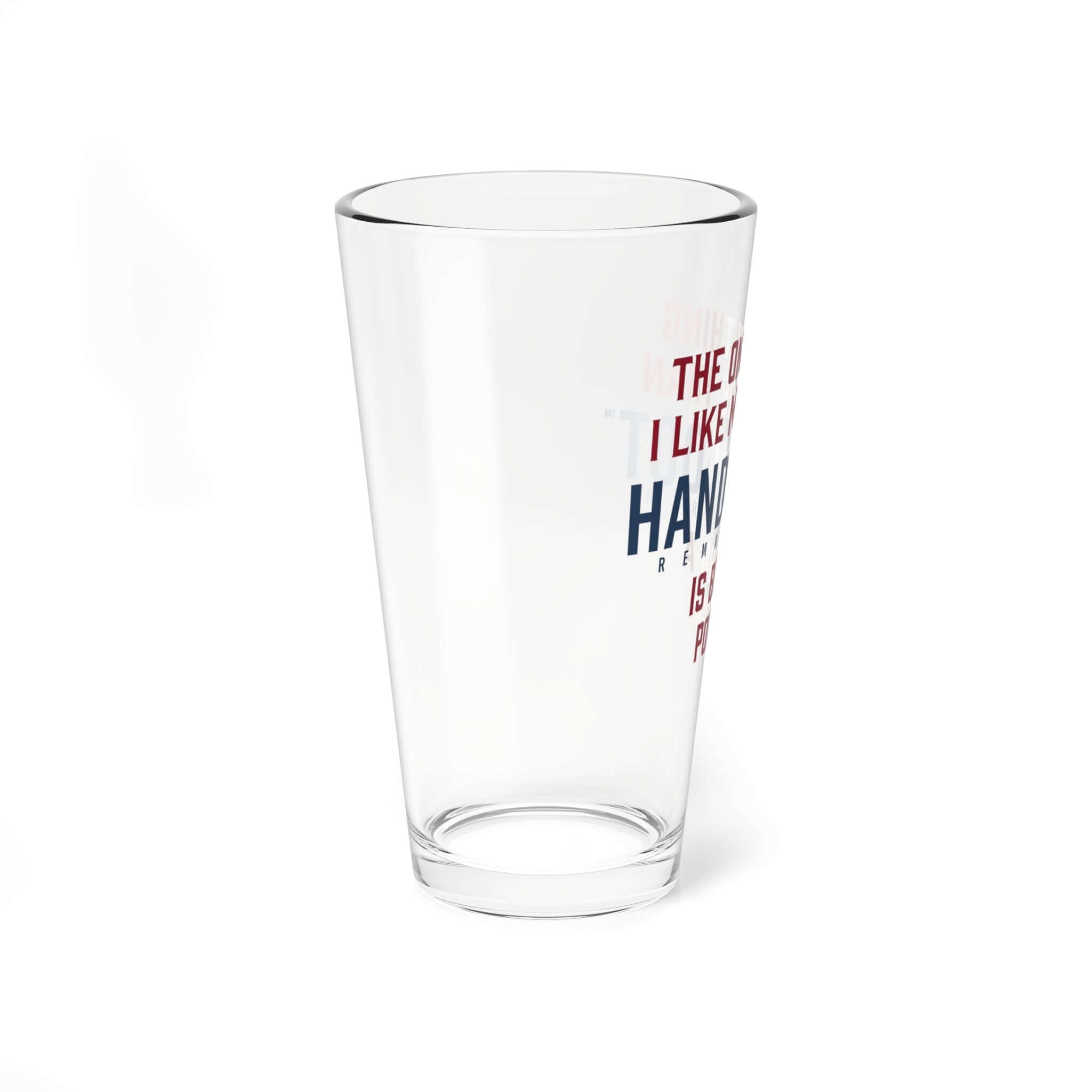 16oz pint glass with 'Being a Pop Pop' design for Hand & Foot Remastered card game.