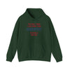 Dark green hooded sweatshirt with 'The only thing I like more than hand & foot is being a Pop Pop' printed on the front, cozy and stylish.