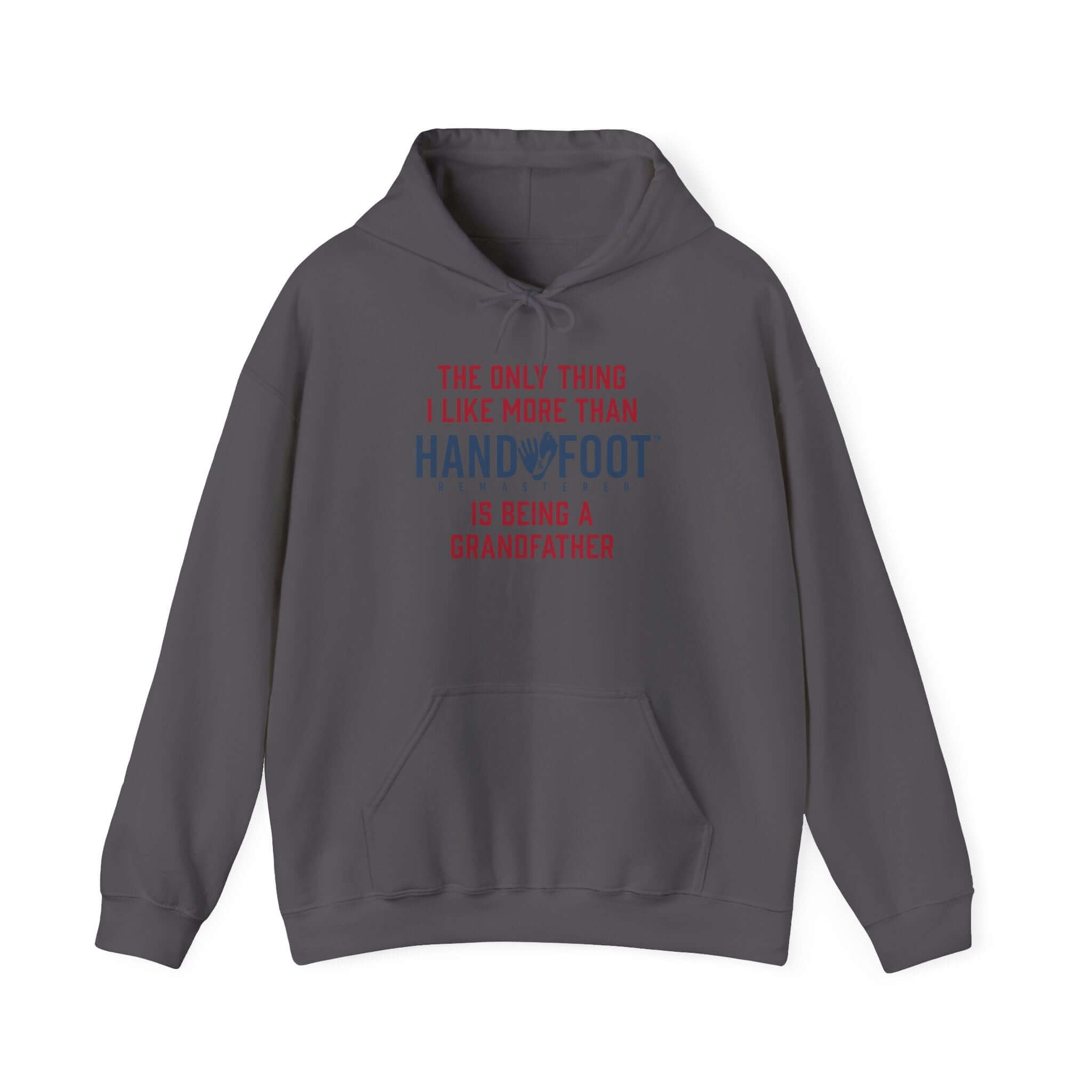 Dark gray hoodie with