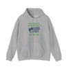 World's Greatest Player hooded sweatshirt with kangaroo pocket and adjustable drawstring in light gray.