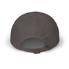 Back view of World's Greatest Player Classic Dad Cap in dark gray, showcasing adjustable strap and unstructured design for comfort.
